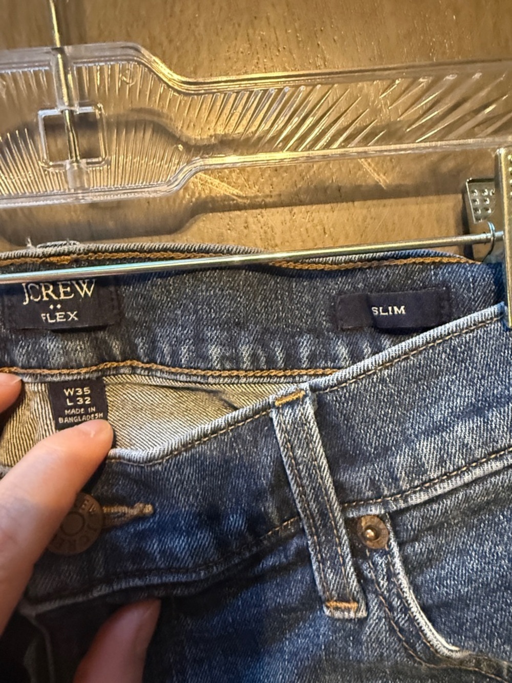 J. Crew Mid-Blue Straight-Leg Jeans - Picture 2 of 3
